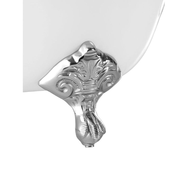 Arroll Moulin Cast Iron Roll Top Freestanding Bath with Chrome Feet | 2 Colours, 2 Sizes