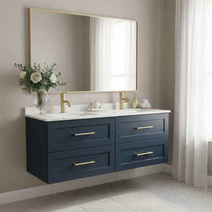 Tailored Bakewell Twin Vanity Unit With Double Ceramic Basin 1200 mm