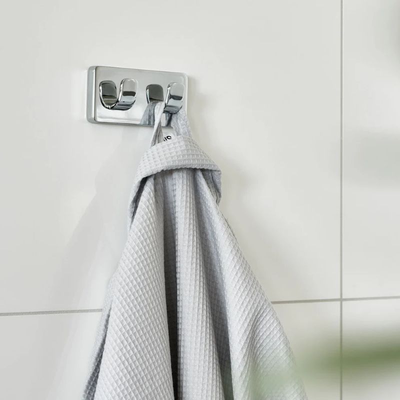 Smedbo ICE Double Towel Hook Brass Wall Hook | 1 Colour, 1 Size