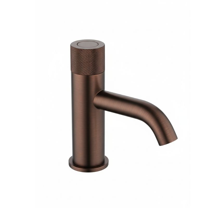 TB Redondo Push Button Basin Mixer Tap Knurled, 0.3–5 Bar