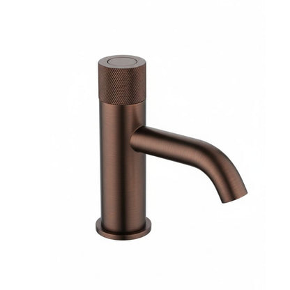 TB Redondo Push Button Basin Mixer Tap Knurled, 0.3–5 Bar