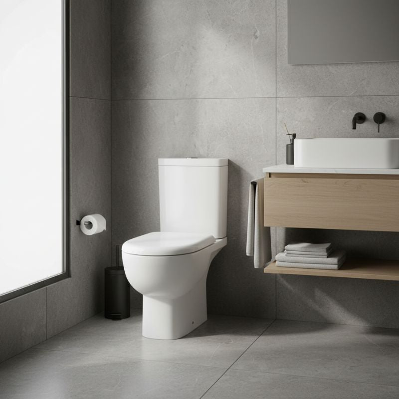 RAK Tonique Dual Flush Close Coupled Toilet Soft Close | 1 Colour
