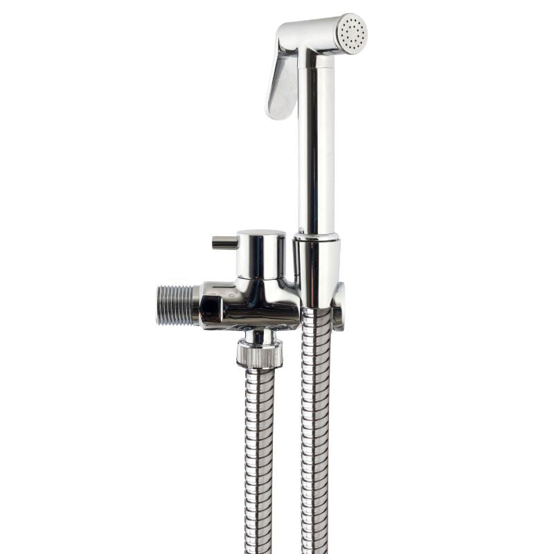 Euroshowers Chrome Bidet Spray Handset Shower Pack – 1 Spray Pattern
