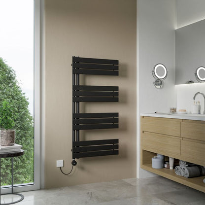 Eucotherm Vega Open Electric Towel Radiator with Smart WiFi Control | 2 Sizes, 2 Colours
