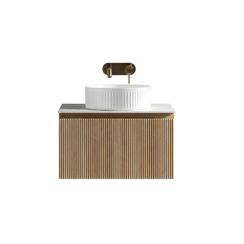 TB Flauto 600mm Wall Hung Vanity w. Sintered Stone Counter Top