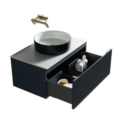 TB Flauto 600mm Wall Hung Vanity w. Sintered Stone Counter Top