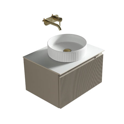TB Flauto 600mm Wall Hung Vanity w. Sintered Stone Counter Top