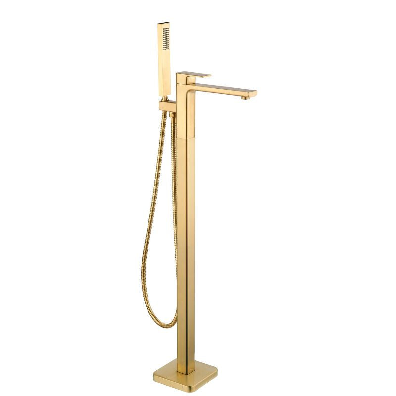 TB+ Quadrado Square Freestanding Bath Tap with Shower Mixer
