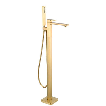 TB+ Quadrado Square Freestanding Bath Tap with Shower Mixer