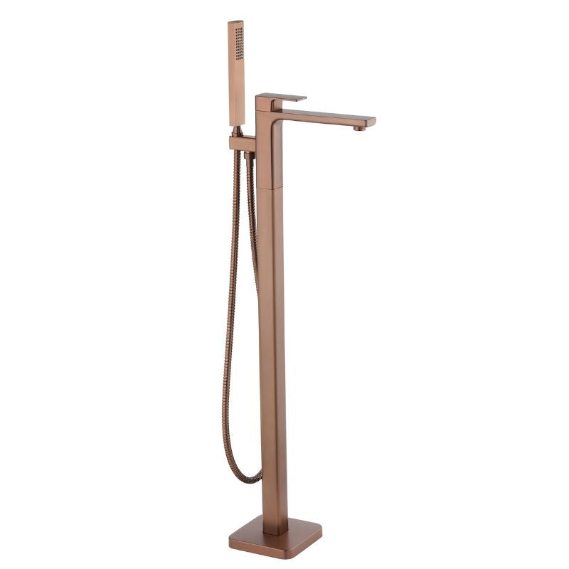 TB+ Quadrado Square Freestanding Bath Tap with Shower Mixer