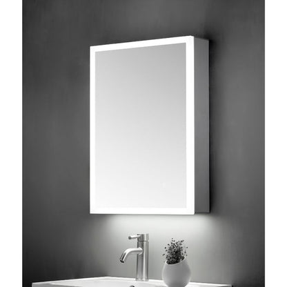 TB Ella Single Door Mirror Cabinet LED Surround w. Sensor Switch & Shave Socket