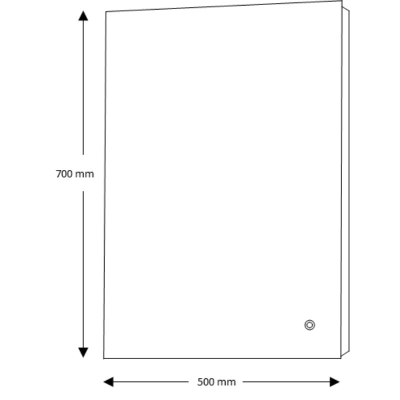 TB Noah LED Edge Touch Mirror w. Demist | 3 Size