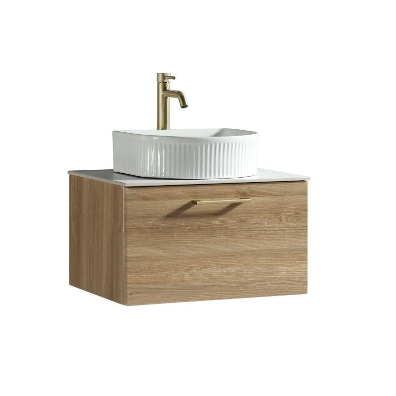 TB Piatta 600mm Wall Hung Vanity w. Sintered Stone Counter Top