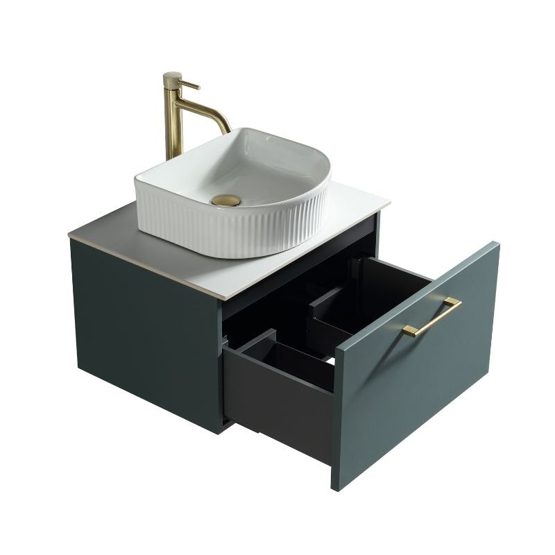 TB Piatta 600mm Wall Hung Vanity w. Sintered Stone Counter Top