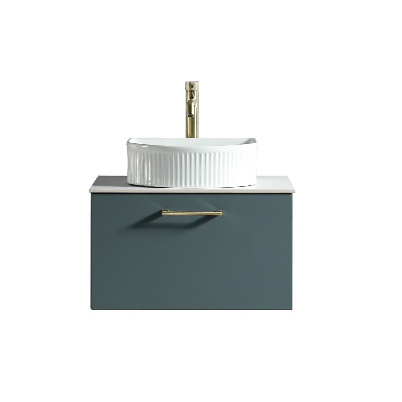 TB Piatta 600mm Wall Hung Vanity w. Sintered Stone Counter Top