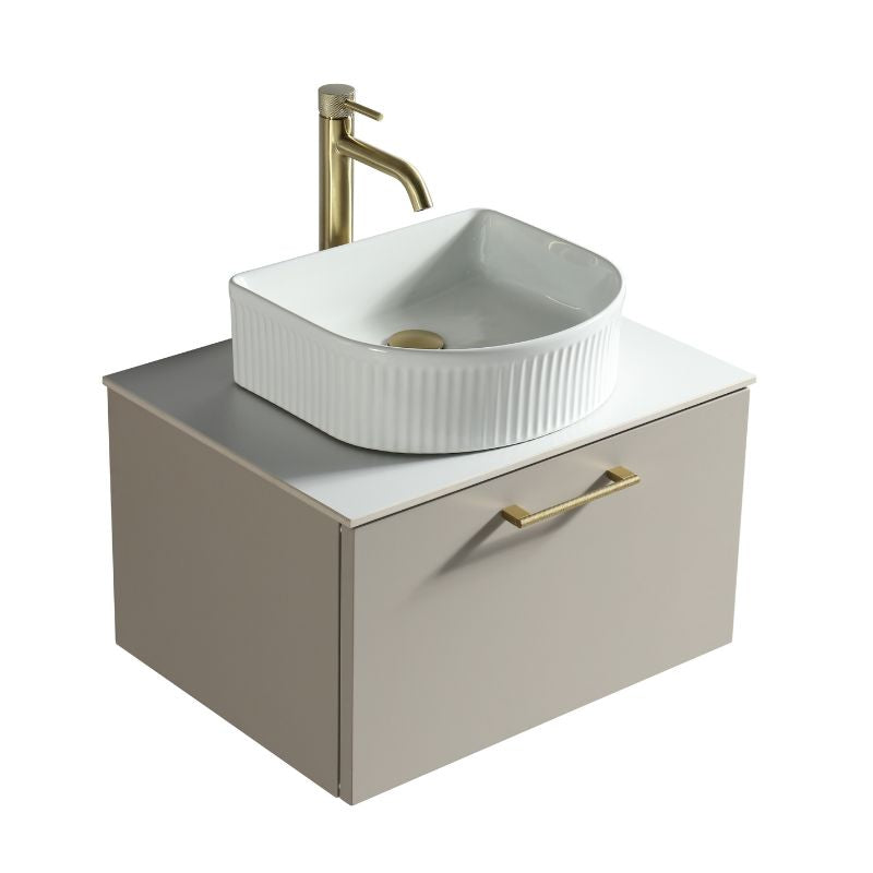 TB Piatta 600mm Wall Hung Vanity w. Sintered Stone Counter Top