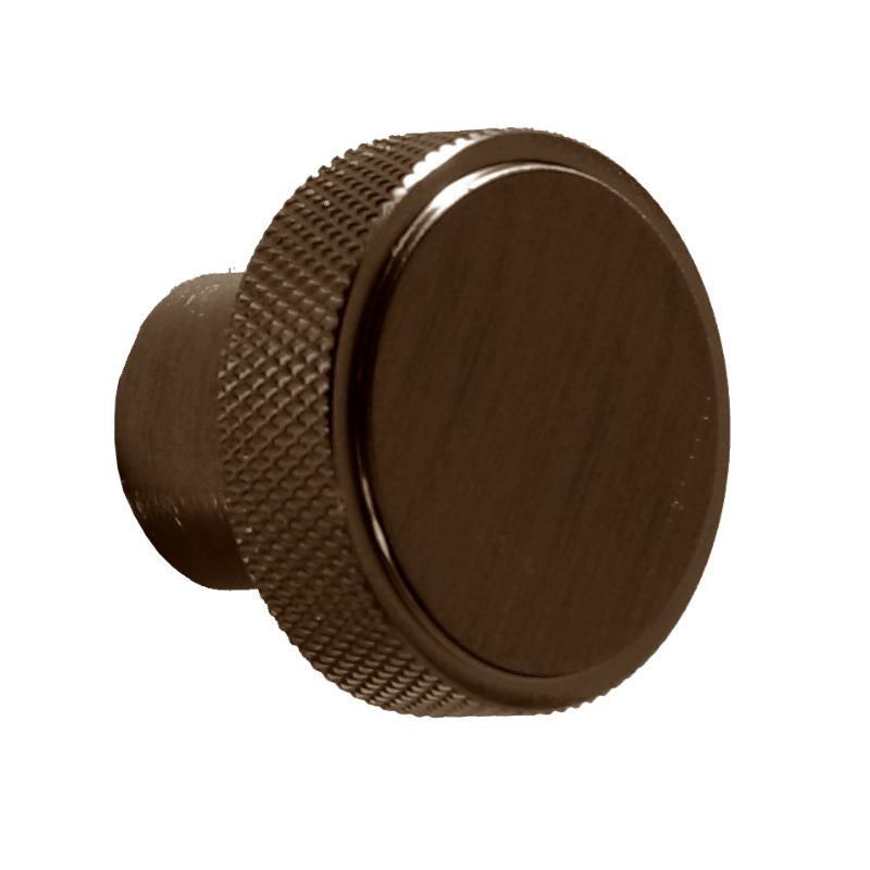 TB Knurled Round Handle - Brushed Bronze (4505)