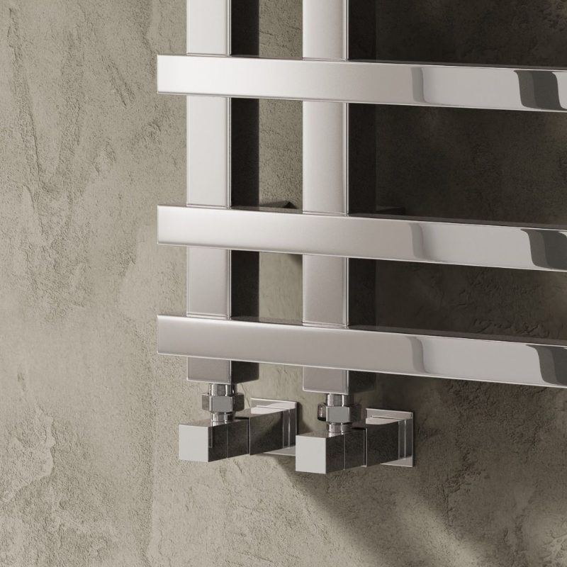 Reina Pietra Modern Offset Ladder Towel Rail 