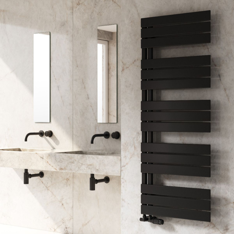 Reina Pettino Modern Offset Ladder Towel Radiator Rails