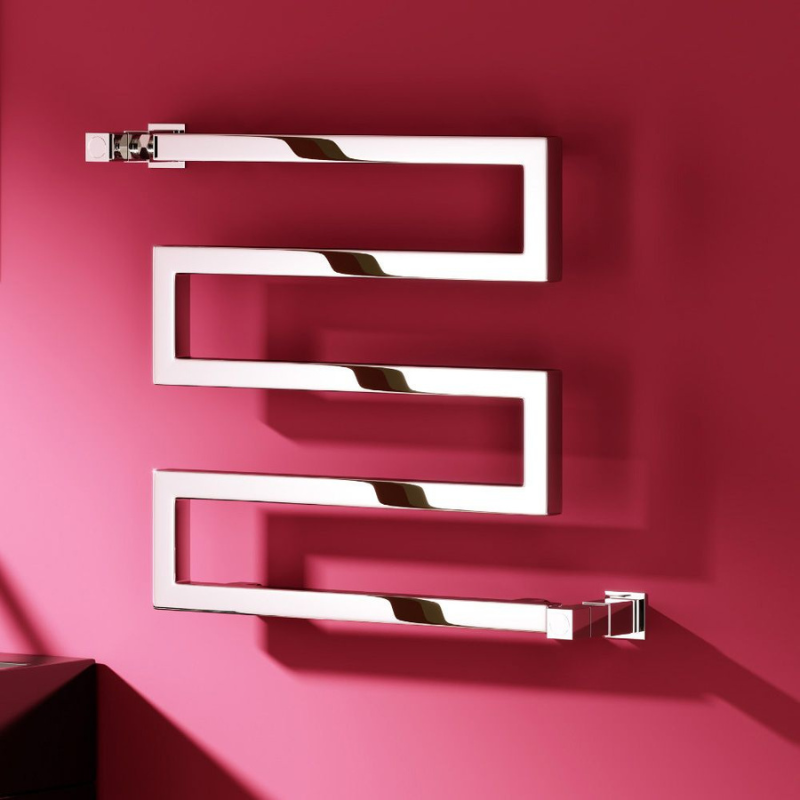 Reina Serpe S-Shaped Designer Towel Radiator Rail