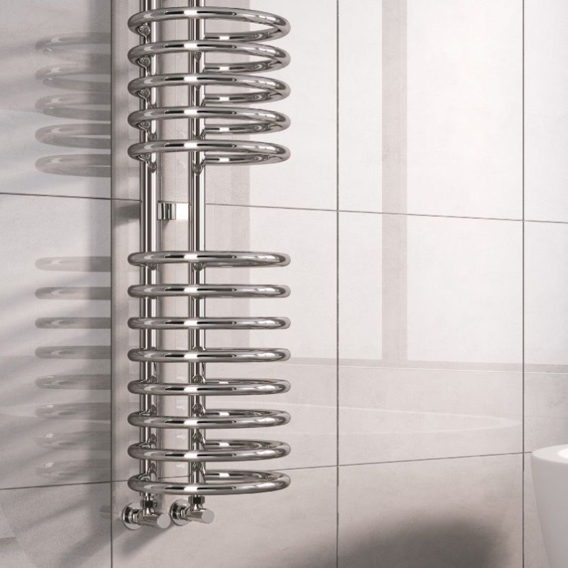 Reina Claro Vertical Tube Towel Rails