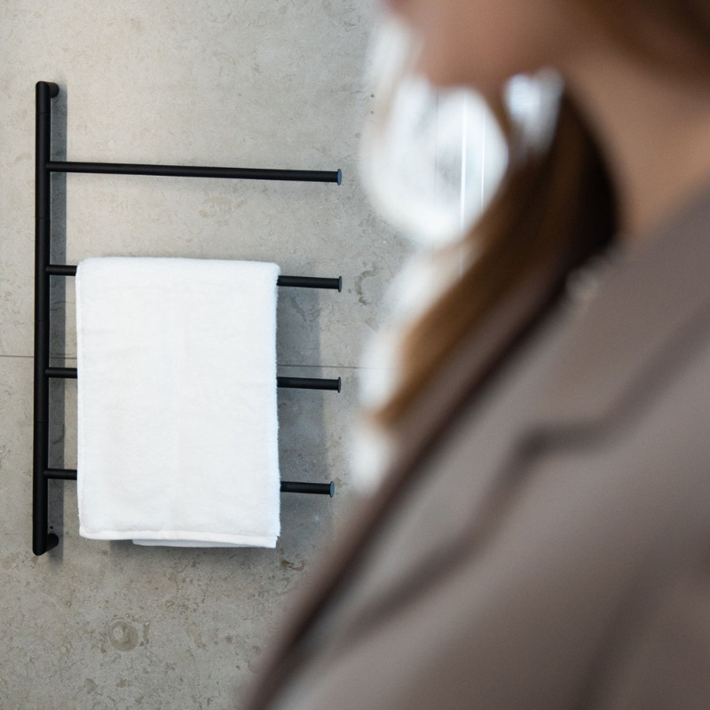 Smedbo OUTLINE Stainless Steel 4-Arm Swivel Towel Bar