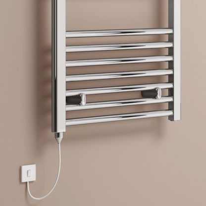 Reina Capo Curved Electric Mild Steel Towel Rail