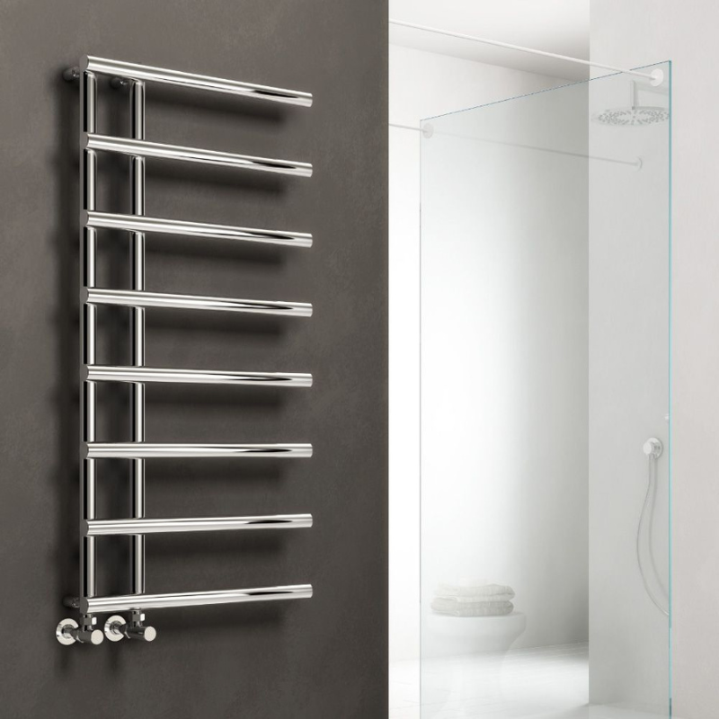 Reina Matera Modern Offset Ladder Towel Radiator Rails