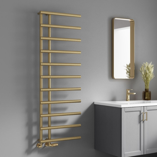 Reina Matera Modern Offset Ladder Towel Radiator Rails