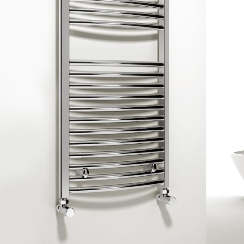 Reina Diva Curved Chrome Towel Rails