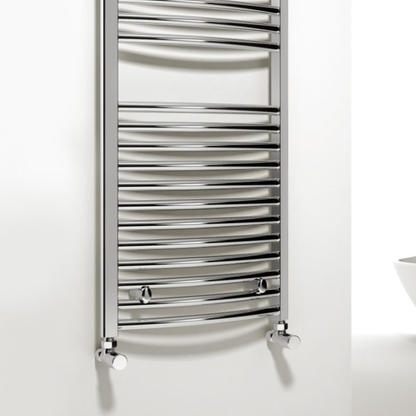 Reina Diva Curved Chrome Towel Rails
