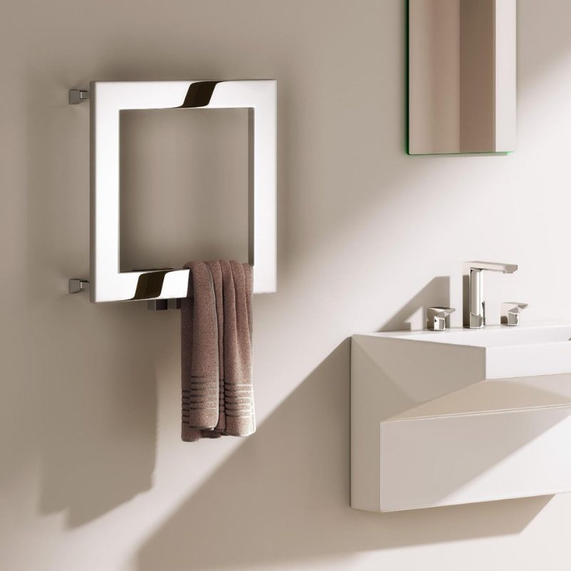 Reina Square Modern Designer Towel Radiator Rail 