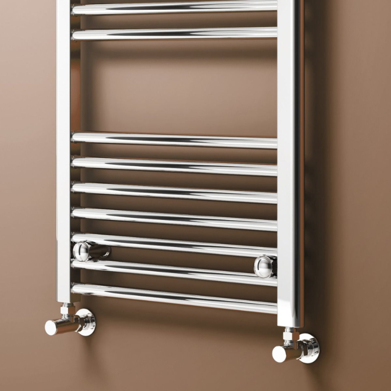 Reina Capo Curved Chrome Towel Rails