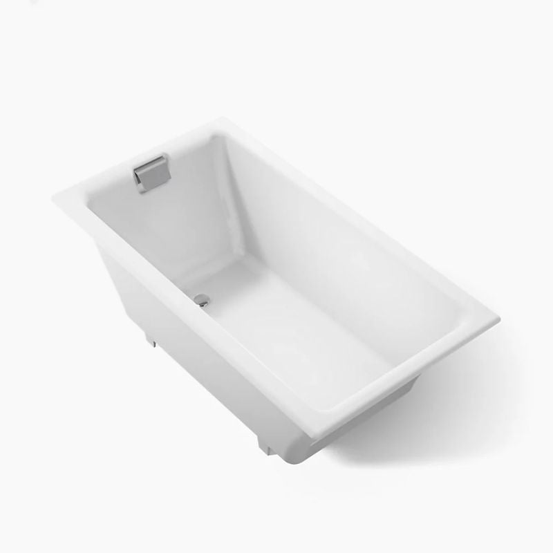 Tea-for-two Rectangle Integrated Bathtub