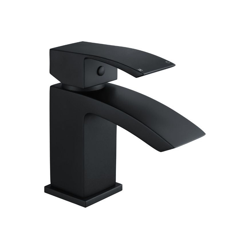 Tailored Bathrooms Brecon Black Mono Mixer Tap & Waste 146mm x 45mm