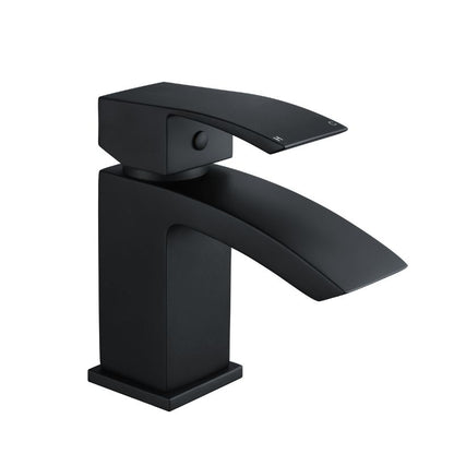 Tailored Bathrooms Brecon Black Mono Mixer Tap & Waste 146mm x 45mm