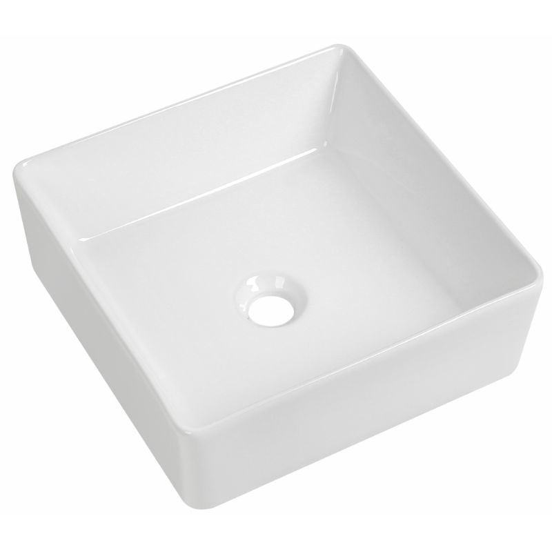 Tailored Bathrooms Parma Square Countertop Basin Gloss White