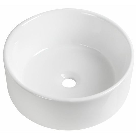 Tailored Bathrooms Rimini Round Countertop Basin Gloss White