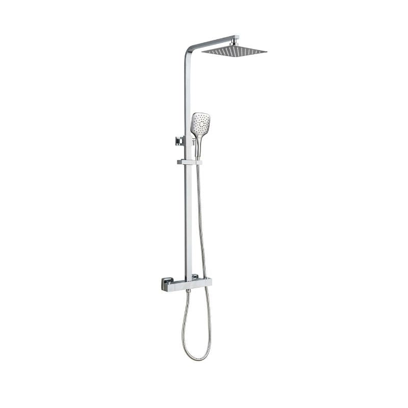 Tailored Bathrooms Menia Premium Square Thermostatic Overhead Showring Kit