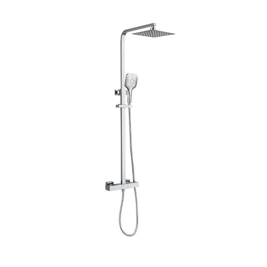 Tailored Bathrooms Menia Premium Square Thermostatic Overhead Showring Kit