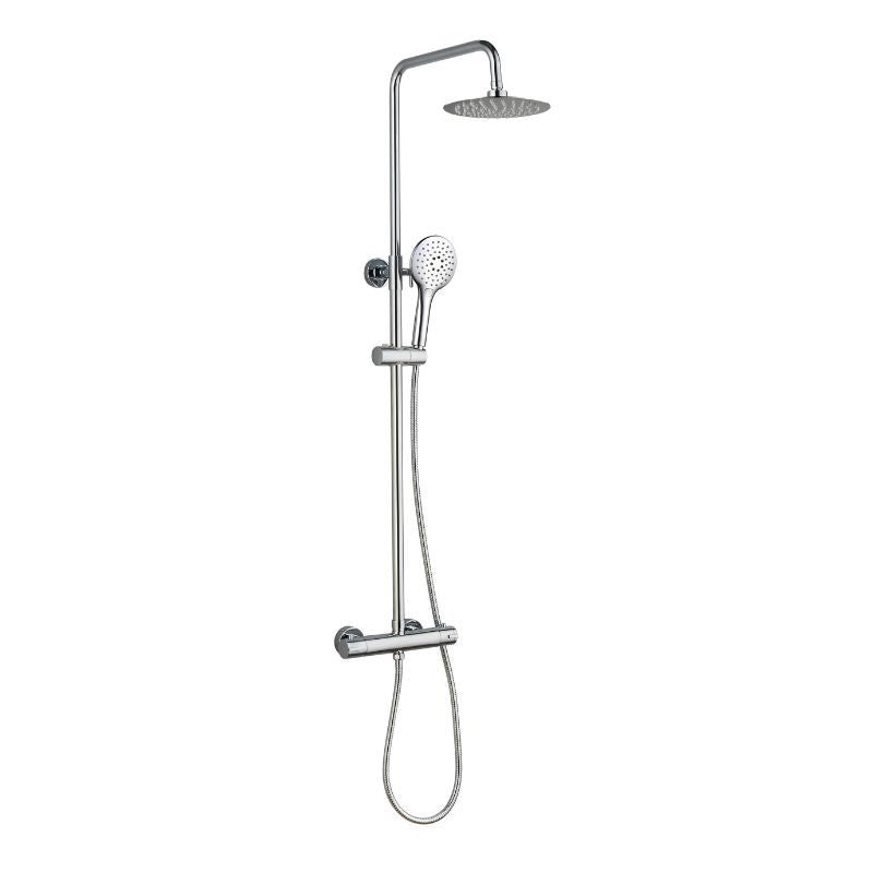 Tailored Bathrooms Menai Premium Round Thermostatic Overhead Shower Kit
