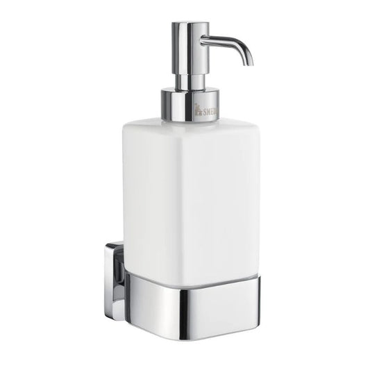 Smedbo ICE Wall-Mounted Soap Dispenser & Holder In Polished Chrome