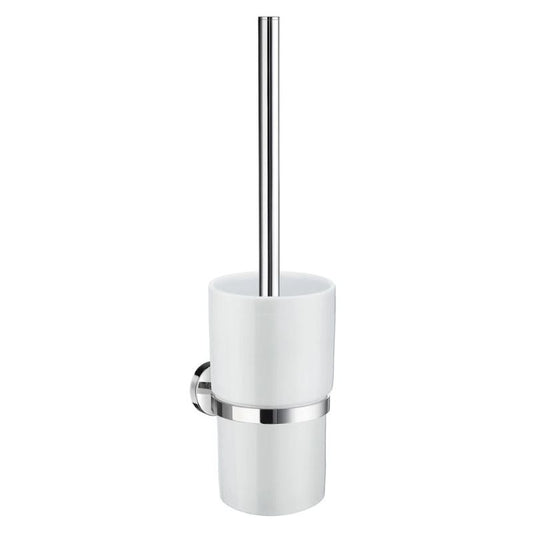 Smedbo HOME Wall-Mounted Toilet Brush In Solid Brass & Porcelain