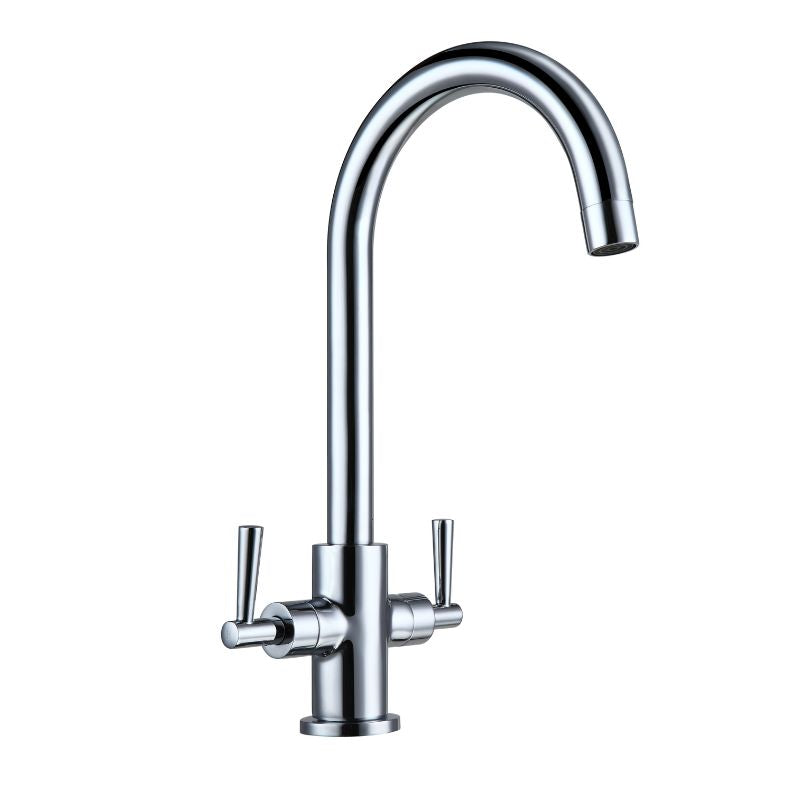 Tailored Bathrooms Monmouth Dual Lever Kitchen Mixer Tap In Chrome