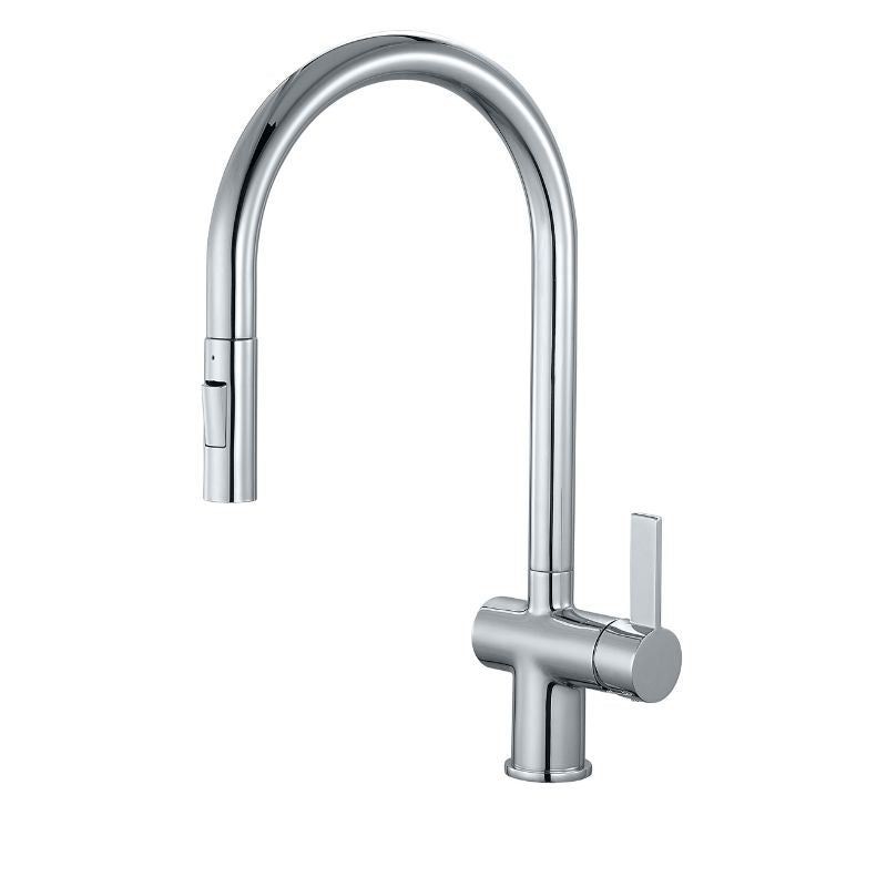 Tailored Bathrooms Mayhill Single Lever Pull-Out Kitchen Mixer Tap Spring Hose