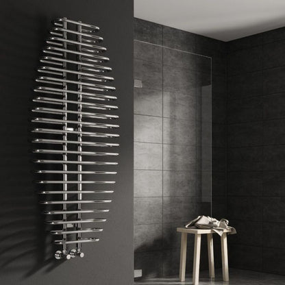 Reina Teano Modern Mild Steel Dual Fuel Towel Radiator