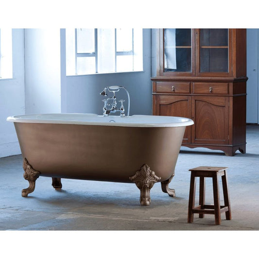 Arroll Cheverny Freestanding Roll Top Cast Iron Bath With Clawfoot