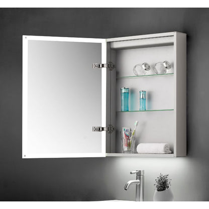 TB Ella Single Door Mirror Cabinet LED Surround w. Sensor Switch & Shave Socket