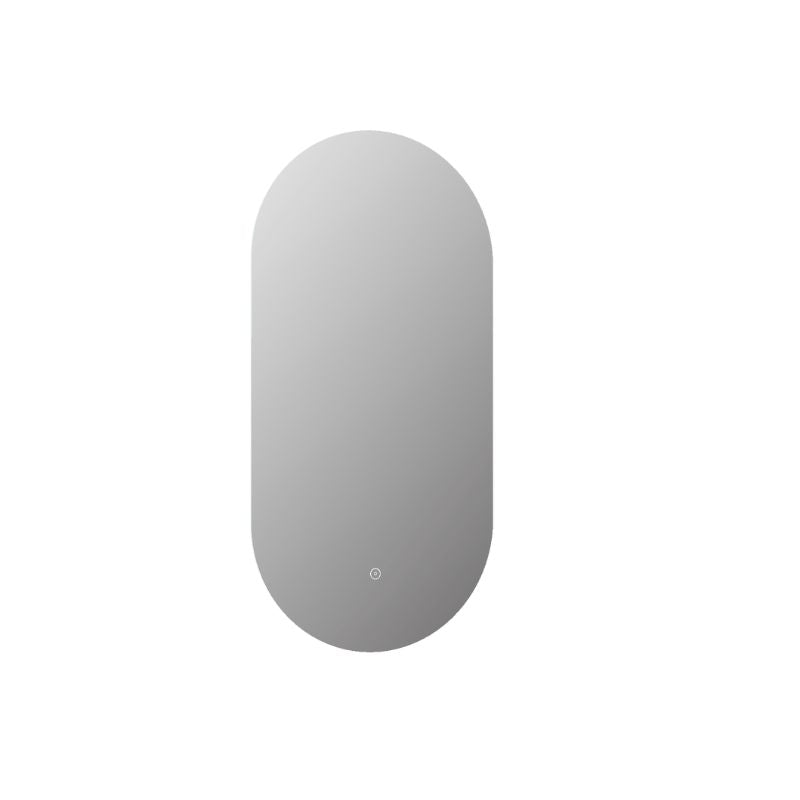 TB Raffy Oval Backlit LED Touch Mirror w. Demist 400x800x30mm