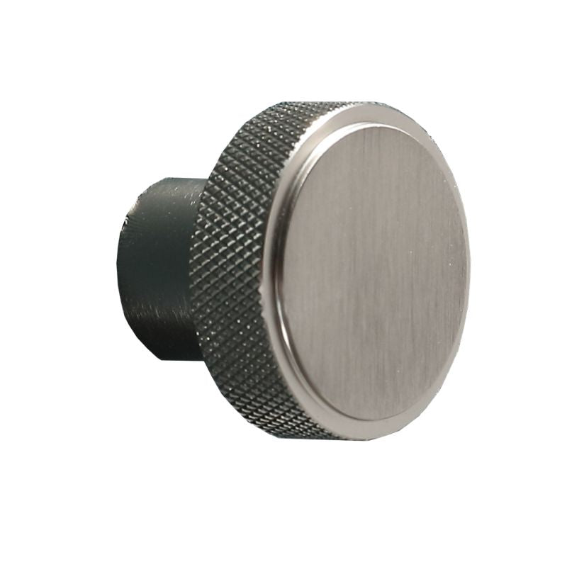 TB Knurled Round Handle - Satin (4381)